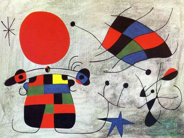 The Smile of the Flamboyant Wings (1953) - Joan Miró